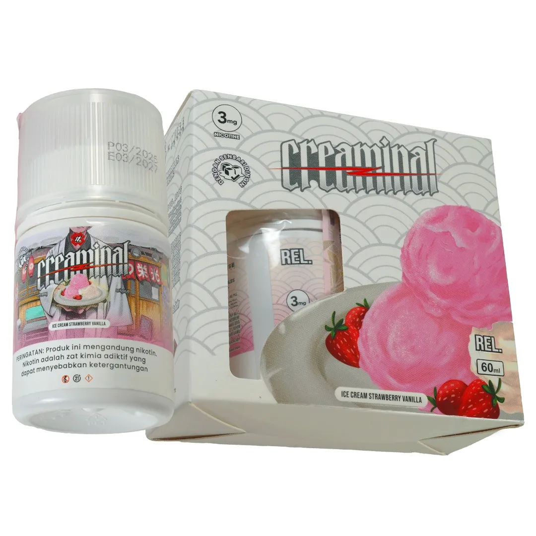 CREAMINAL - ICE CREAM STRAWBERRY VANILLA 60ML