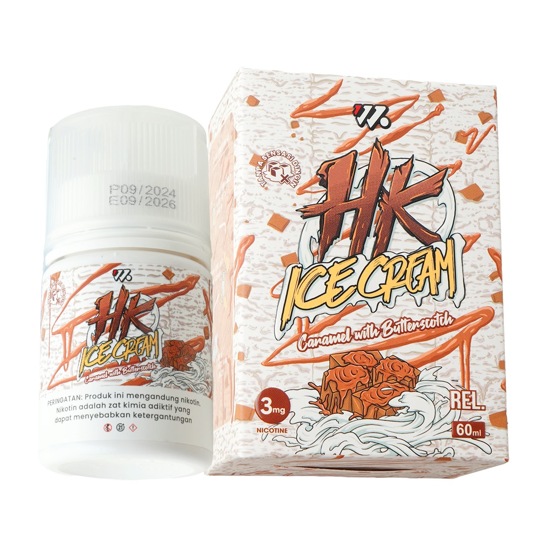 HAPPI KRUNCH ICE CREAM - CARAMEL BUTTERSCOTCH 60ML
