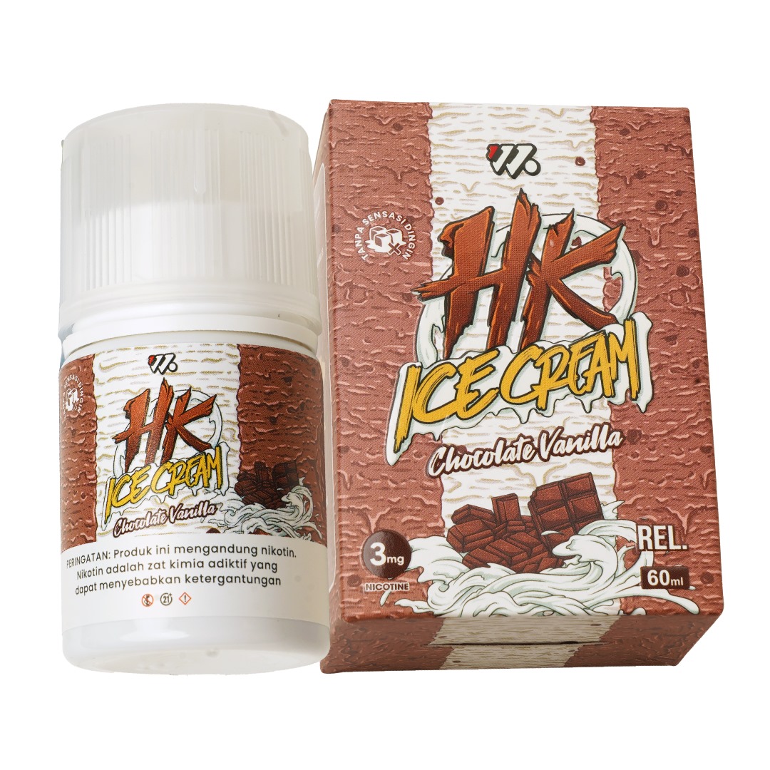 HAPPI KRUNCH ICE CREAM - CHOCOLATE VANILLA 60ML