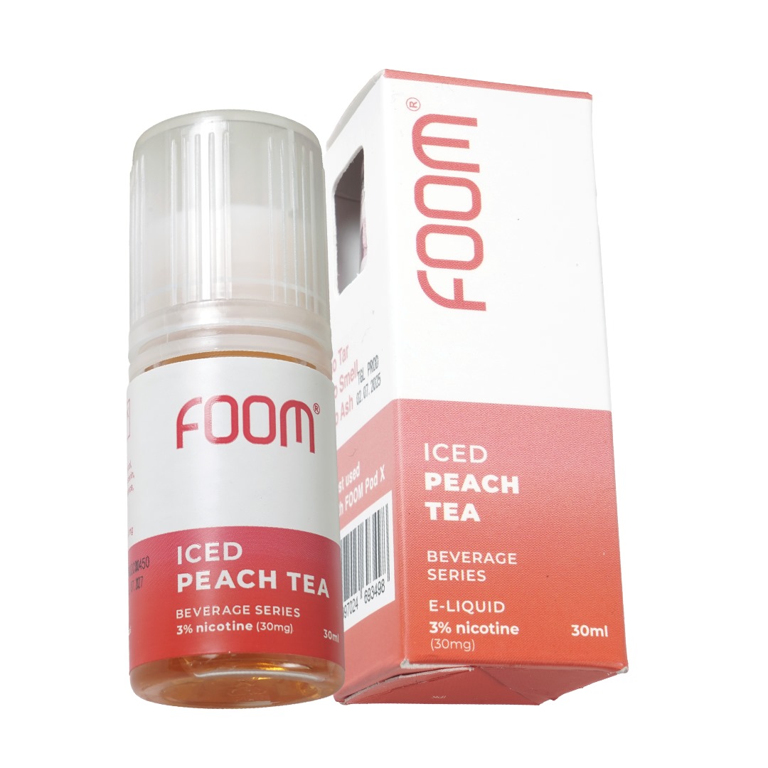 FOOM – ICED PEACH TEA 30ML – 30MG